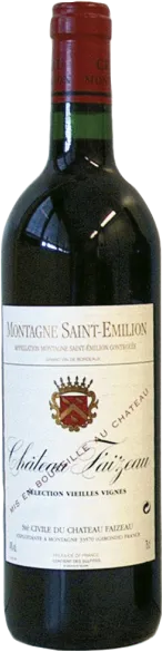vue du vin Château Faizeau 2020 Montagne Saint Émilion Rouge