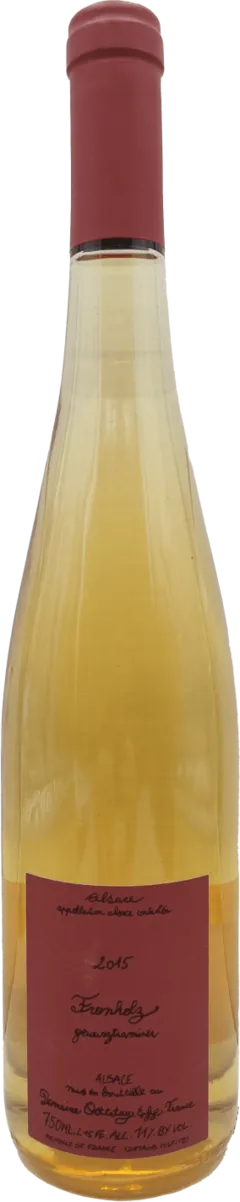 capture du vin Fronholz Gewurztraminer Domaine Ostertag