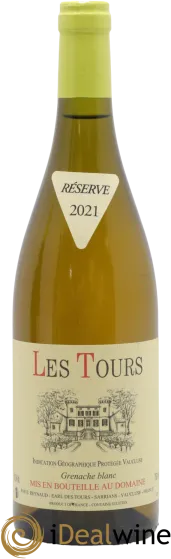 image du vin Les Tours Grenache Blanc