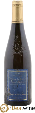vue du vin Coteaux du Layon Faye D&Apos;Anjou Sélection de Grains Nobles Richard Leroy