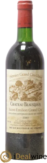 photos du vin Château Beauséjour 1er Grand Cru Classé B