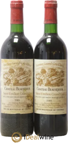 photos du vin Château Beauséjour 1er Grand Cru Classé B