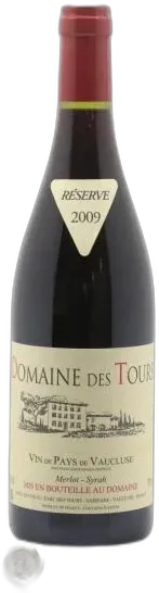 vue du vin Domaine des Tours Merlot-Syrah