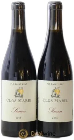 illustration du vin Pic Saint-Loup Clos Marie Cuvée Simon Christophe Peyrus et Françoise Julien