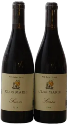 illustration du vin Pic Saint-Loup Clos Marie Cuvée Simon Christophe Peyrus et Françoise Julien