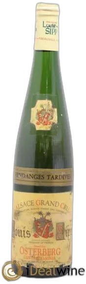 image du vin Alsace Gewurztraminer Grand Cru Osterberg Vendanges Tardives Domaine Louis Sipp