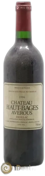 image du vin Château Haut Bages Averous Cru Bourgeois