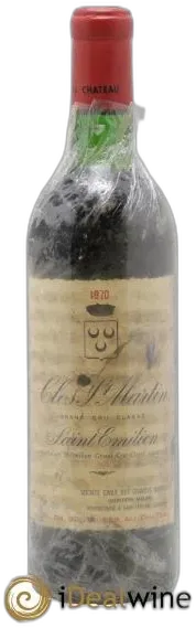 aperçu du vin Château Clos Saint-Martin