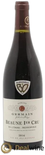 illustration du vin Beaune 1er Cru en L&Apos;Orme Monopole Philippe Germain