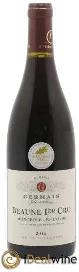 illustration du vin Beaune 1er Cru en L&Apos;Orme Monopole Philippe Germain