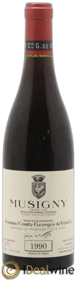 image du vin Musigny Grand Cru Cuvée Vieilles Vignes Comte Georges de Vogüé
