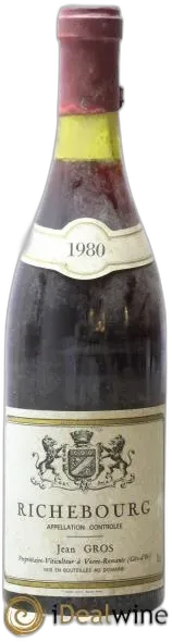 image du vin Richebourg Grand Cru Jean Gros