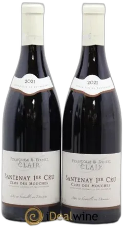 illustration du vin Santenay 1er Cru Clos des Mouches Françoise et Denis Clair