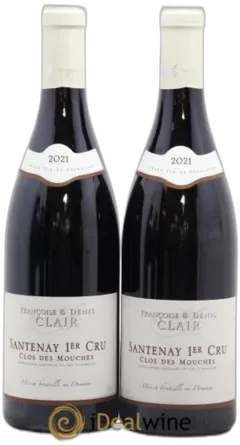 illustration du vin Santenay 1er Cru Clos des Mouches Françoise et Denis Clair