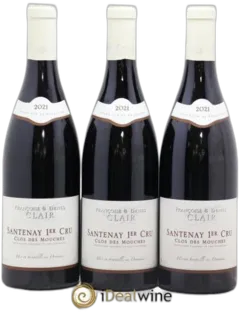 illustration du vin Santenay 1er Cru Clos des Mouches Françoise et Denis Clair