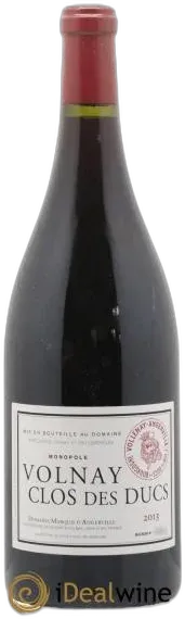 photo du vin Volnay 1er Cru Clos des Ducs Marquis D&Apos;Angerville