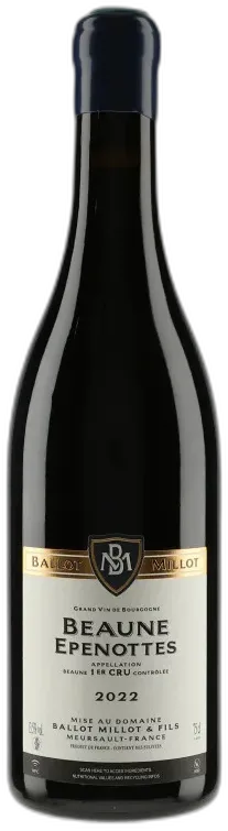vue du vin Beaune 1er Cru Epenottes 2022