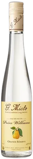 photo du vin Eau de Vie de Poire Williams "Grande Réserve" Distillerie Gilbert Miclo