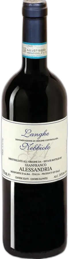 photo du vin Langhe Doc Nebbiolo Gianfranco Alessandria 2023