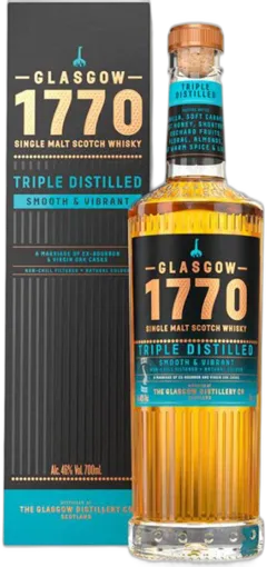 illustration du vin 1770 Glasgow Single Malt Triple Distilled Glasgow Distillery