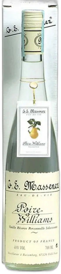 illustration du vin Eau de Vie Poire Williams Massenez