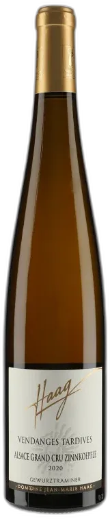 vue du vin Vendange Tardive Zinnkoepflé Gewurztraminer