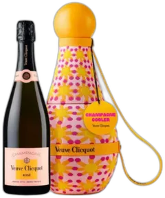 illustration du vin Champagne Rosé Veuve Clicquot Champagne Cooler Sun Totem Édition Limitée Yinka Ilori