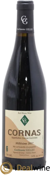 photo du vin Guillaume Gilles Cornas la Combe de Chaillot 2019