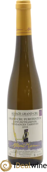 photo du vin Alsace Gewurztraminer Grand Cru Furstentum Vendanges Tardives Albert Mann