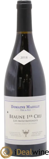 image du vin Beaune 1er Cru les Montrevenots Domaine Mazilly