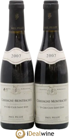 image du vin Paul Pillot Chassagne Montrachet 1er Cru Clos Saint Jean 2022 Rouge