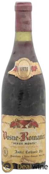photo du vin Vosne-Romanée 1er Cru les Suchots Sylvain Cathiard & Fils