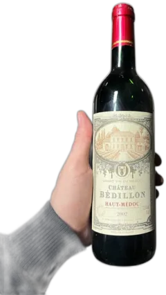 vue du vin Château Bedillon Haut-Médoc 2002