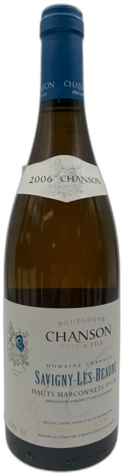 image du vin Savigny-les-Beaune Hauts Marconnets 1er Cru de Chanson 2006