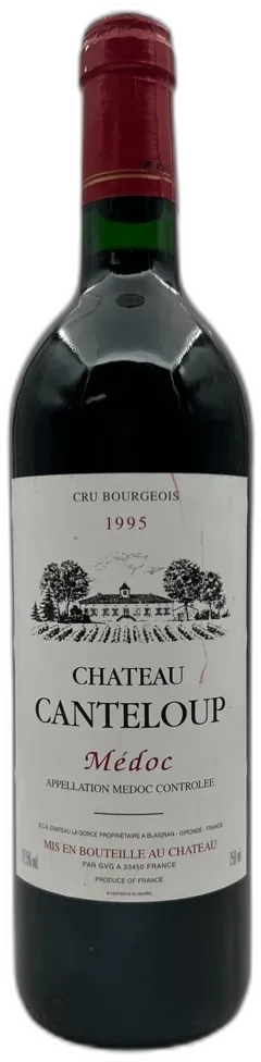 vue du vin Château Canteloup 1995 Médoc