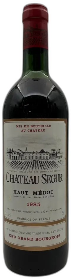 photo du vin Haut Médoc Château Ségur 1985