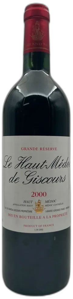 illustration du vin Le Haut-Médoc de Giscours 2000