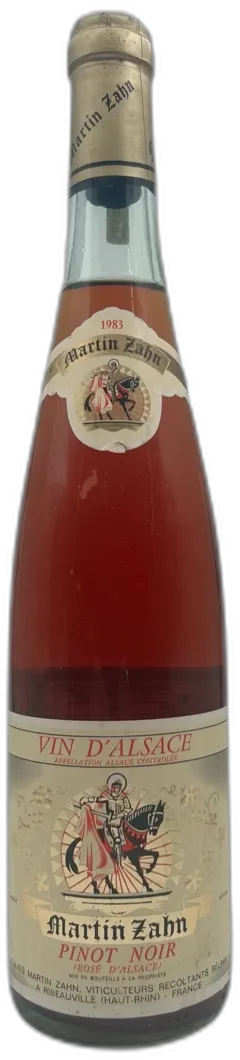 photo du vin Pinot Noir Martin Zahn 1983