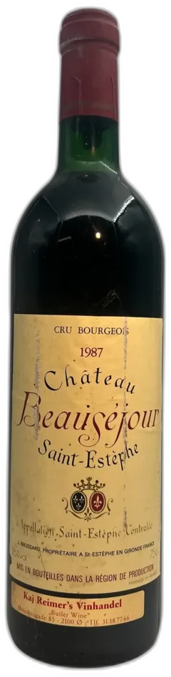 illustration du vin Château Beauséjour 1987