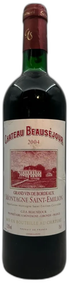 capture du vin Château Beauséjour 2004 Saint-Émilion