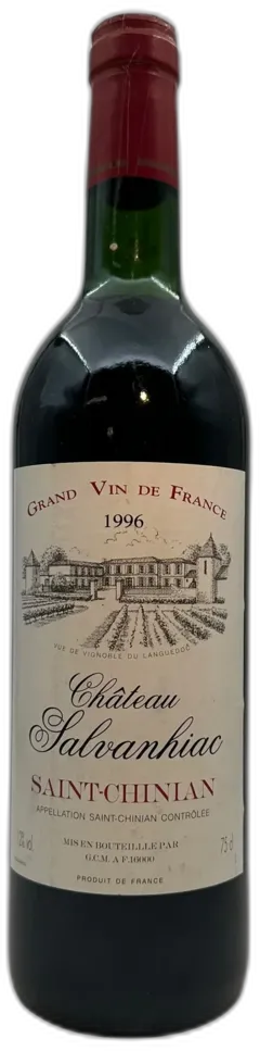 photo du vin Saint-Chinian Château Salvanh hac 1996