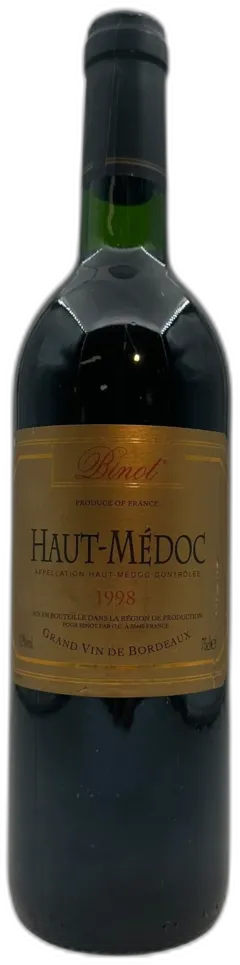 vue du vin Haut-Médoc Rinot 1998
