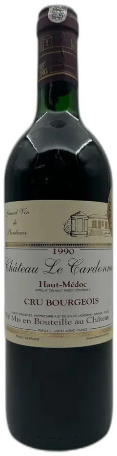 photos du vin Haut-Médoc Le Cardonnel 1990