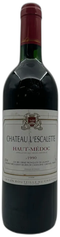 photo du vin Château L'Escalette Haut-Médoc 1990