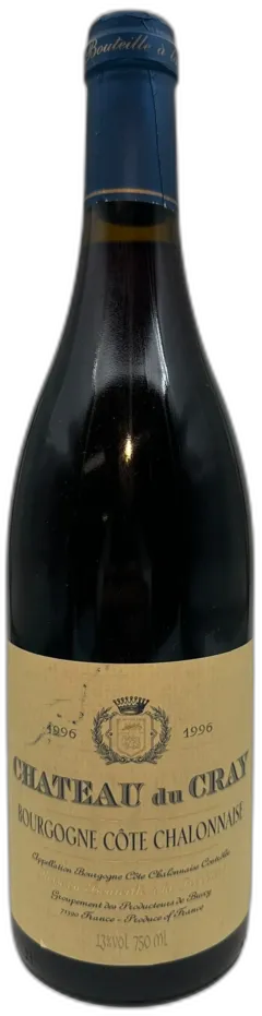 photo du vin Bourgogne Côte Chalonnaise Chateau du Cray 1996