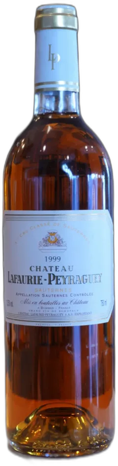 vue du vin Sauternes 1er Gcc 1999 Chateau Lafaurie Peyraguey