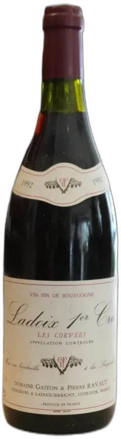 image du vin Ladoix 1er Cru les Corvees 1992 Gaston et Pierre Ravaut