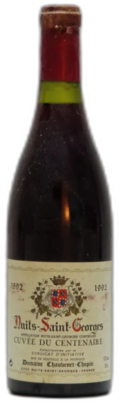 photo du vin 1992 Chauvenet-Chopin, Nuits-Saint-Georges Cuvée du Centenaire