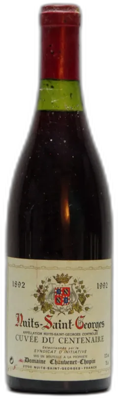 photo du vin 1992 Chauvenet-Chopin, Nuits-Saint-Georges Cuvée du Centenaire