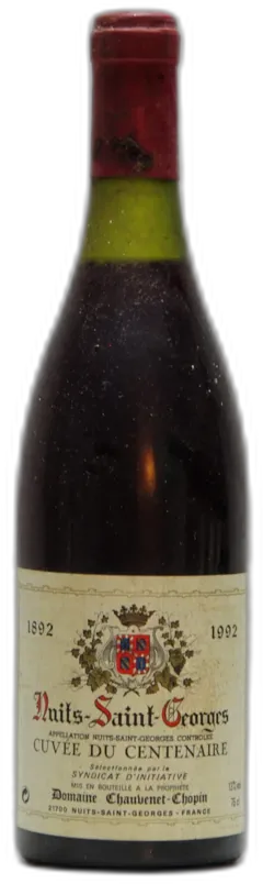 photo du vin 1992 Chauvenet-Chopin, Nuits-Saint-Georges Cuvée du Centenaire